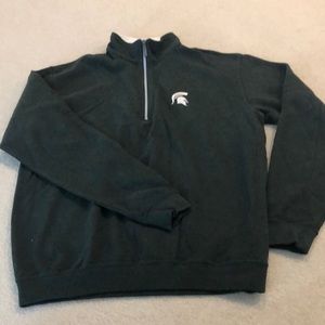 Michigan State University 1/2 zip sweatshirt